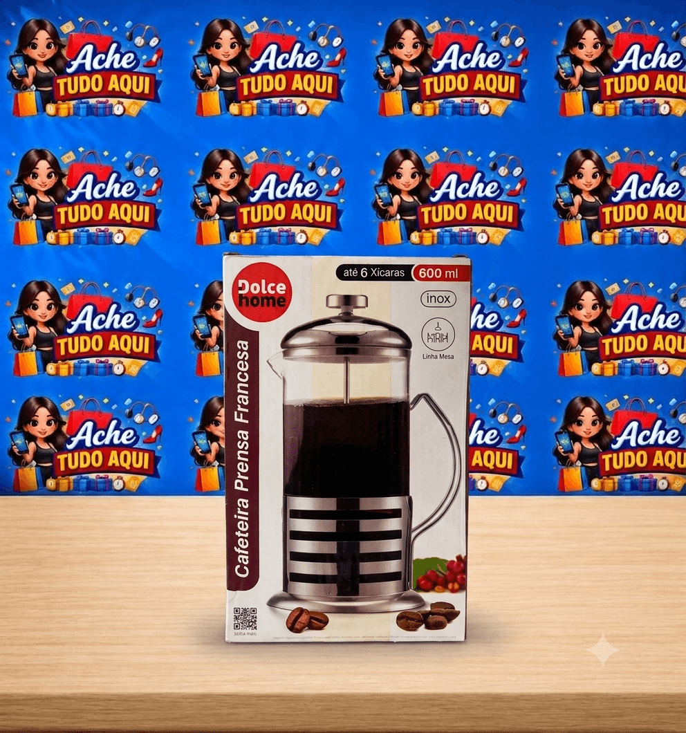 Cafeteira prensa Francesa de vidro 600 ml - 1