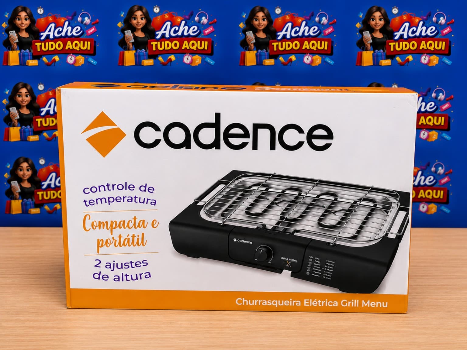Churrasqueira Elétrica Cadence Grill Menu - 127V - 1