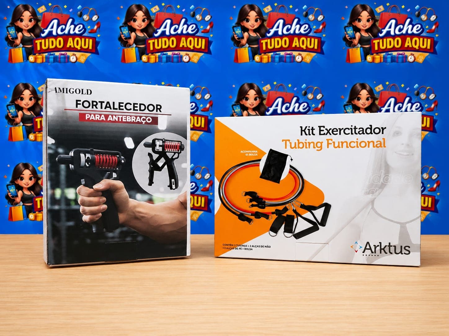 Kit Hand Grip Fortalecedor Punho - Mão Antebraço Ajuste + Elástico Extensor - 2