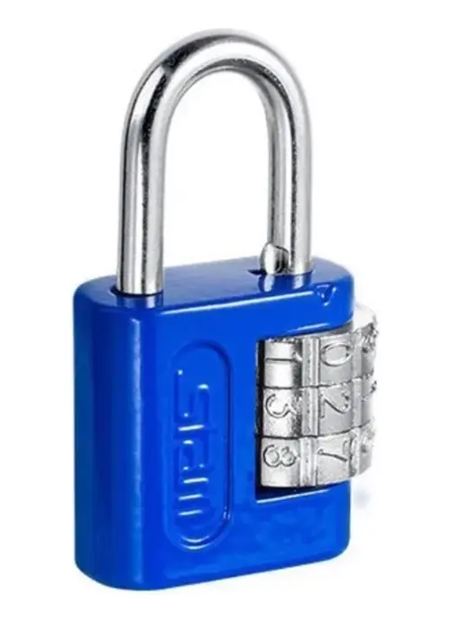 Cadeado Zamac Azul Com Segredo 25mm Stam - 1