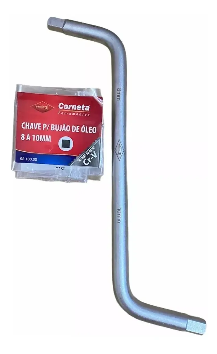 Chave Para Bujão 8x10mm Quadrado Óleo - corneta - 1