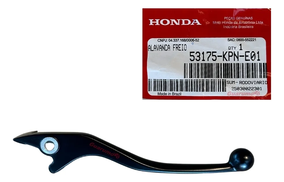 Manete Freio Cb 250f Cbs / Abs 2023 A 2026 Original Honda - 1
