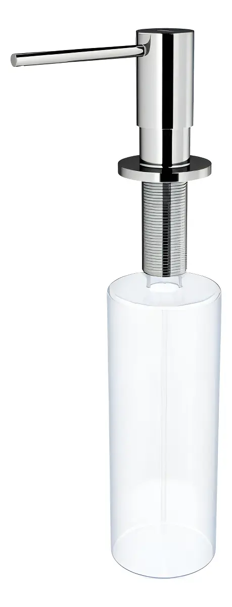 Dispenser Detergente Redondo Docol Massima Cromado 350 Ml - 1