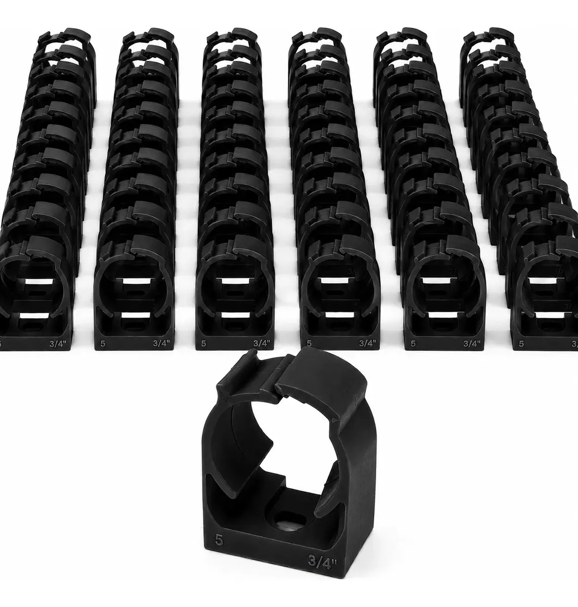 Kit 50 Abraçadeira 3/4 P/ Conduite Eletroduto Pvc Com Trava - 1