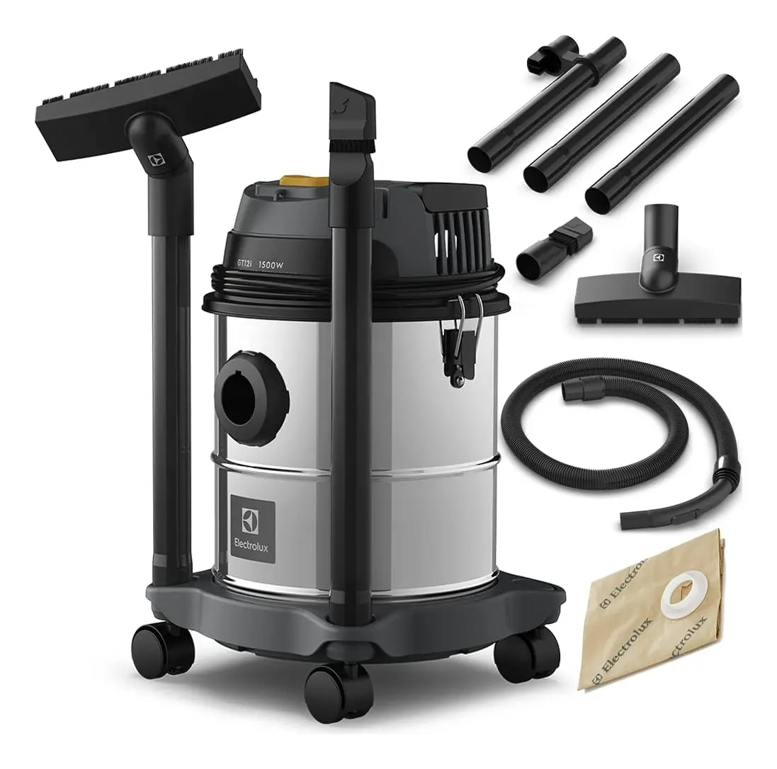 Aspirador Electrolux Gt12i 12l Inox 1500w Água E Pó - 1