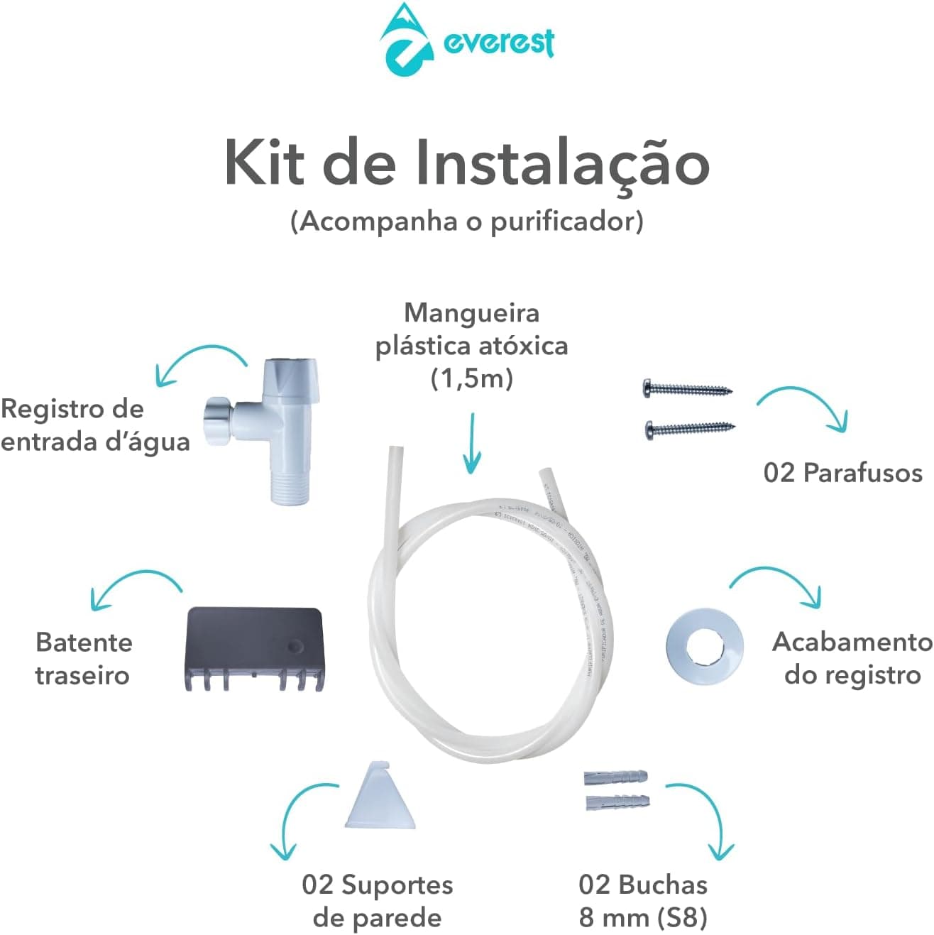 Purificador de Água Refrigerado por Compressor Everest Star Prata 127V/60Hz - 2