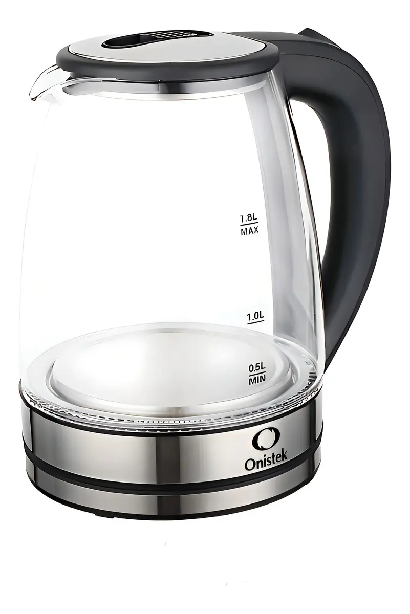 Chaleira Elétrica Onistek Vidro Transparente 1.8L Automático - 1