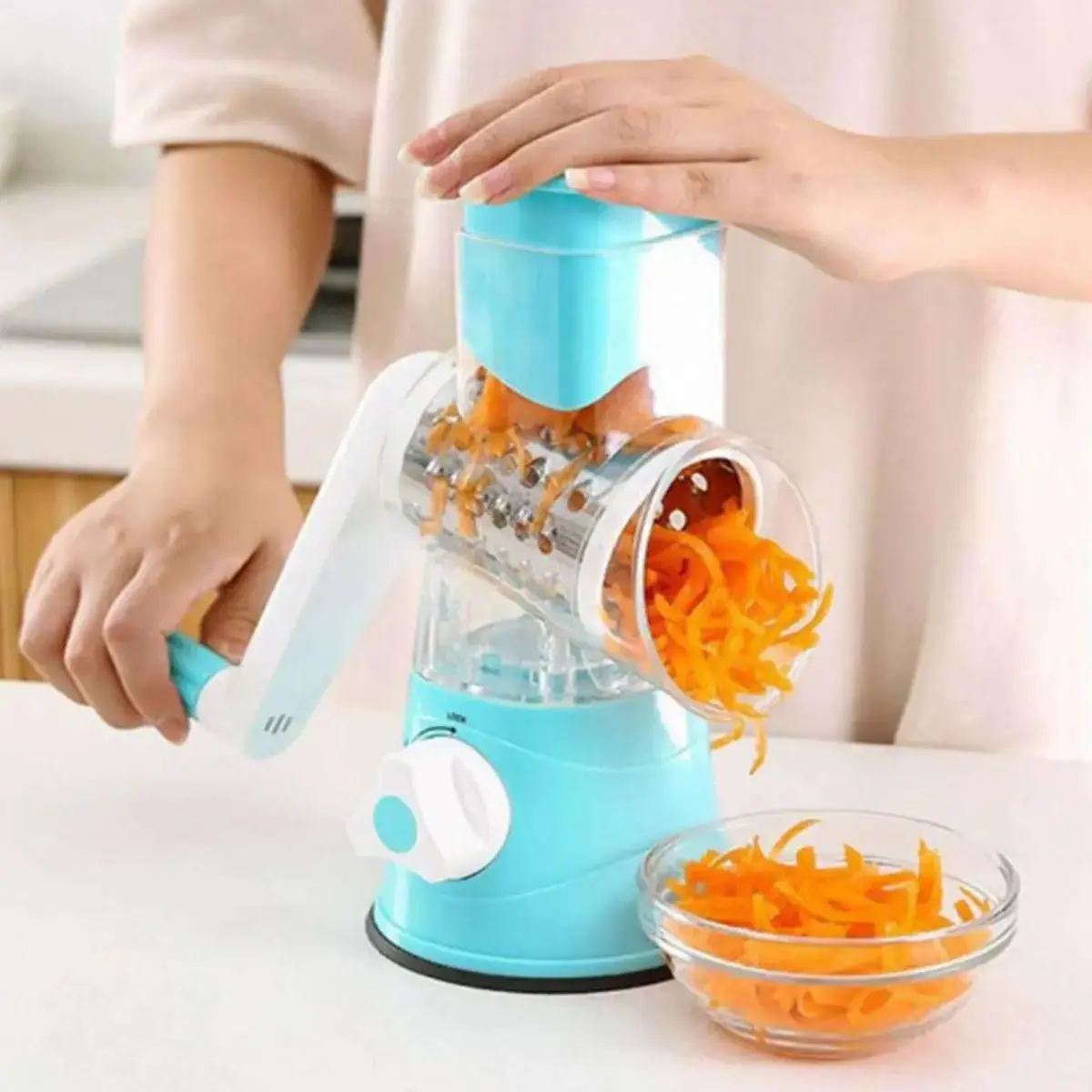 Cortador Fatiador Ralador Triturador Inox Legumes Alimentos - 3