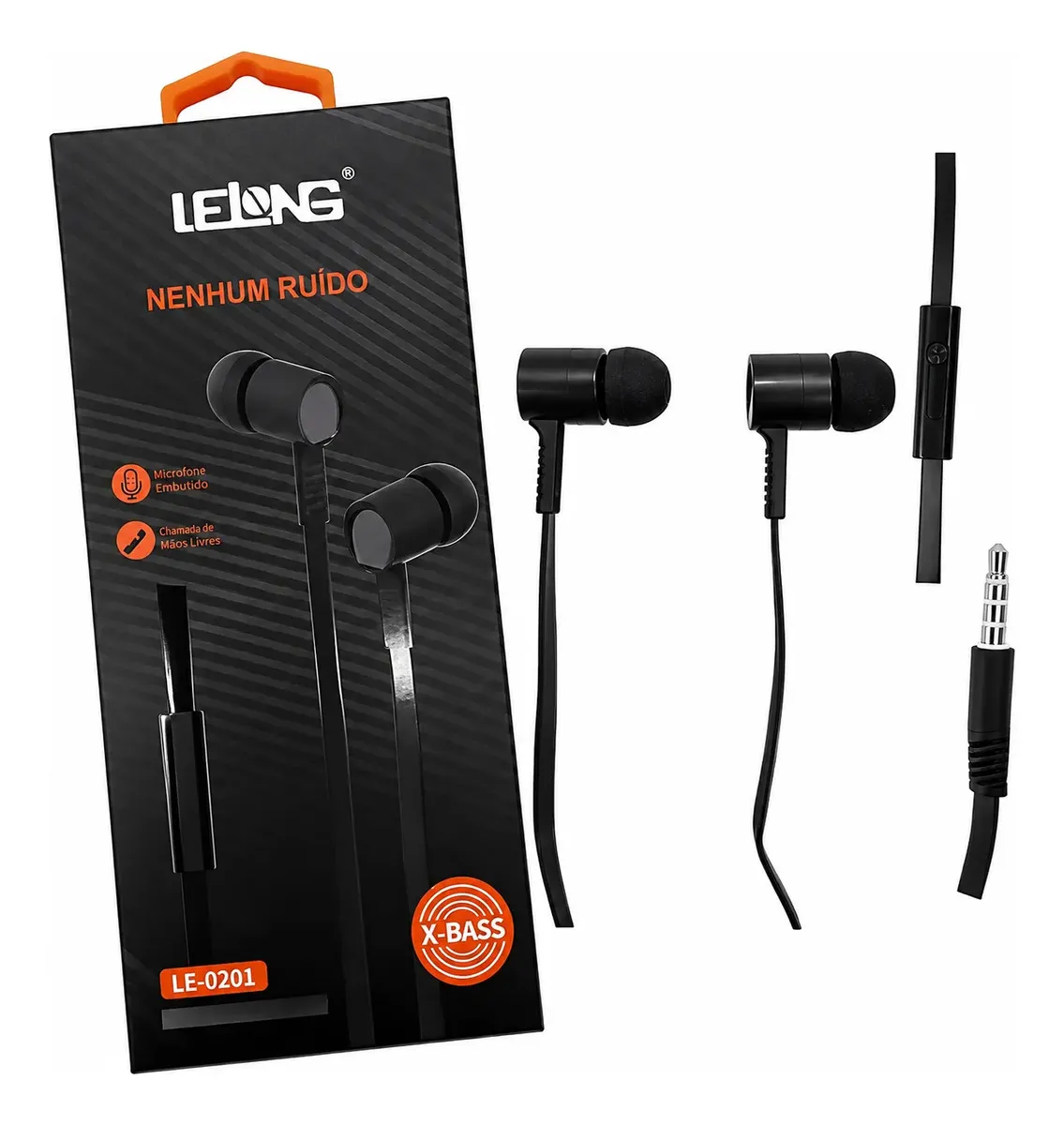 Fone De Ouvido Sem Ruído Lelong Le-0201 Cor Preto - 2