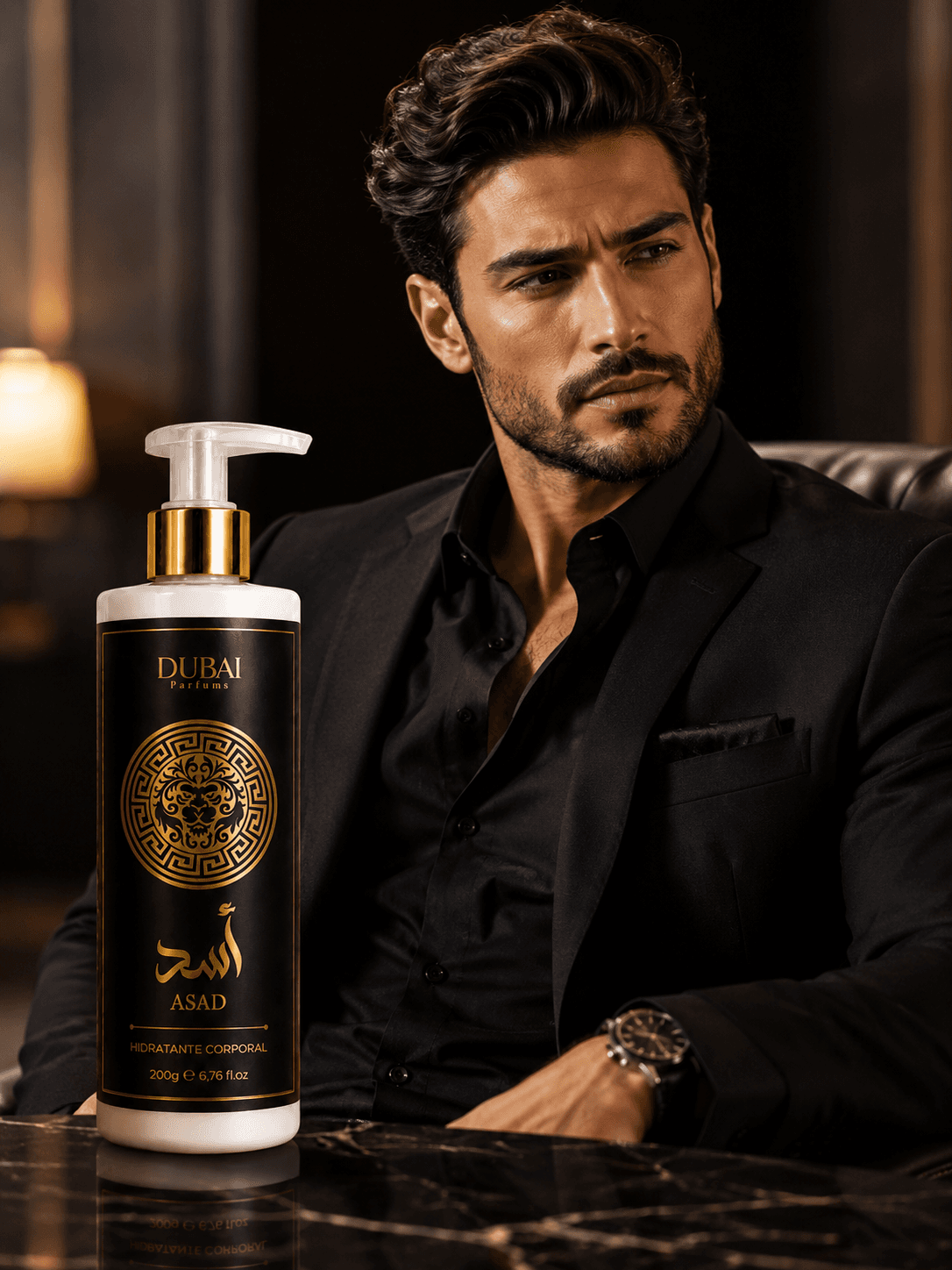 Hidratante Asad Black 200ml Dubai Parfums - 4