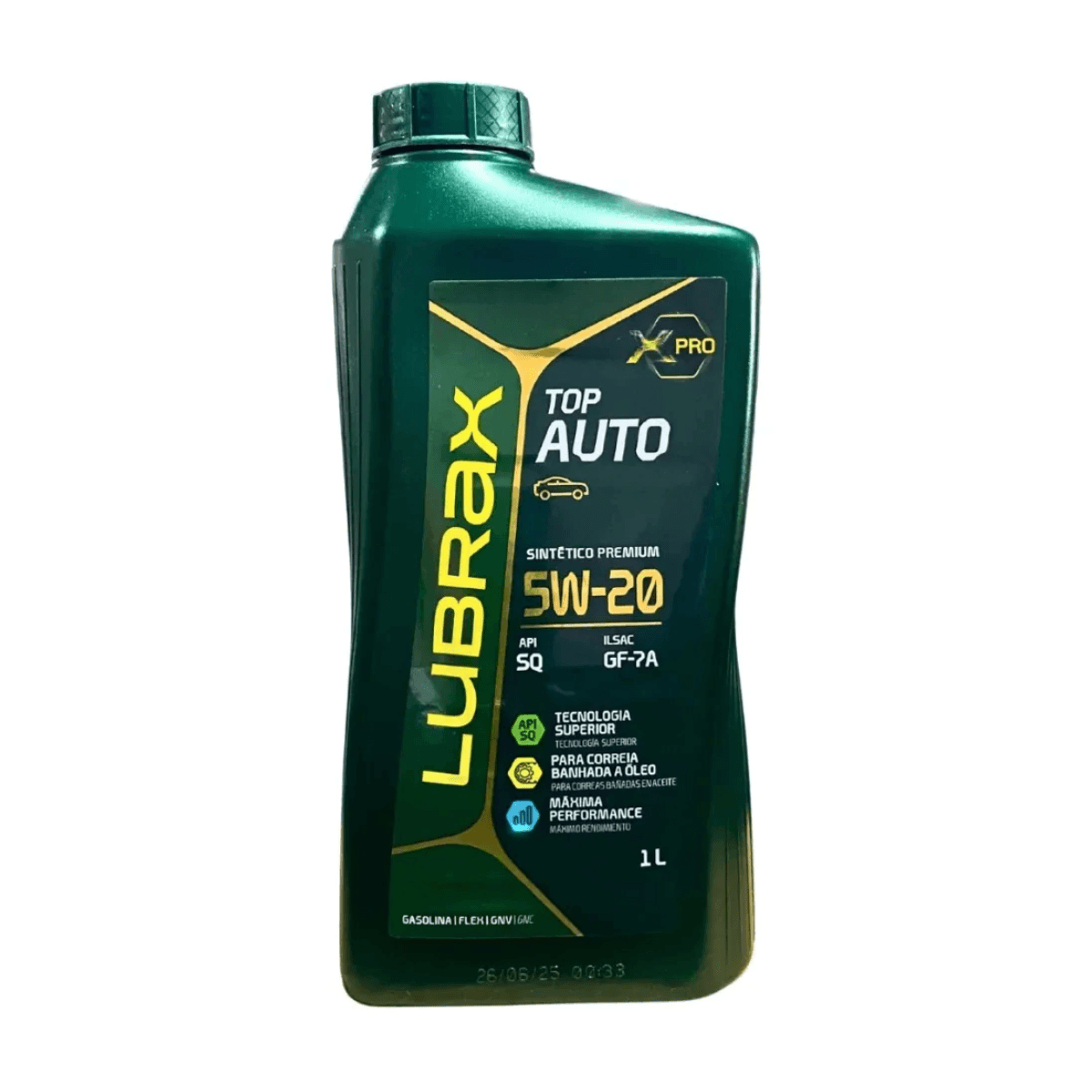 Oleo Lubrax Top Auto Sup 5w20 Sintético Api Sq Sn Sl 1 Litro - 1