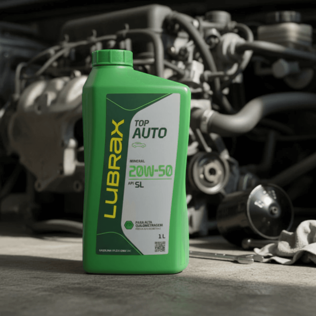 Óleo De Motor Lubrax Top Auto 20w-50 Api Sl 1l - Óleo Mineral Para Carros Antigos - 2