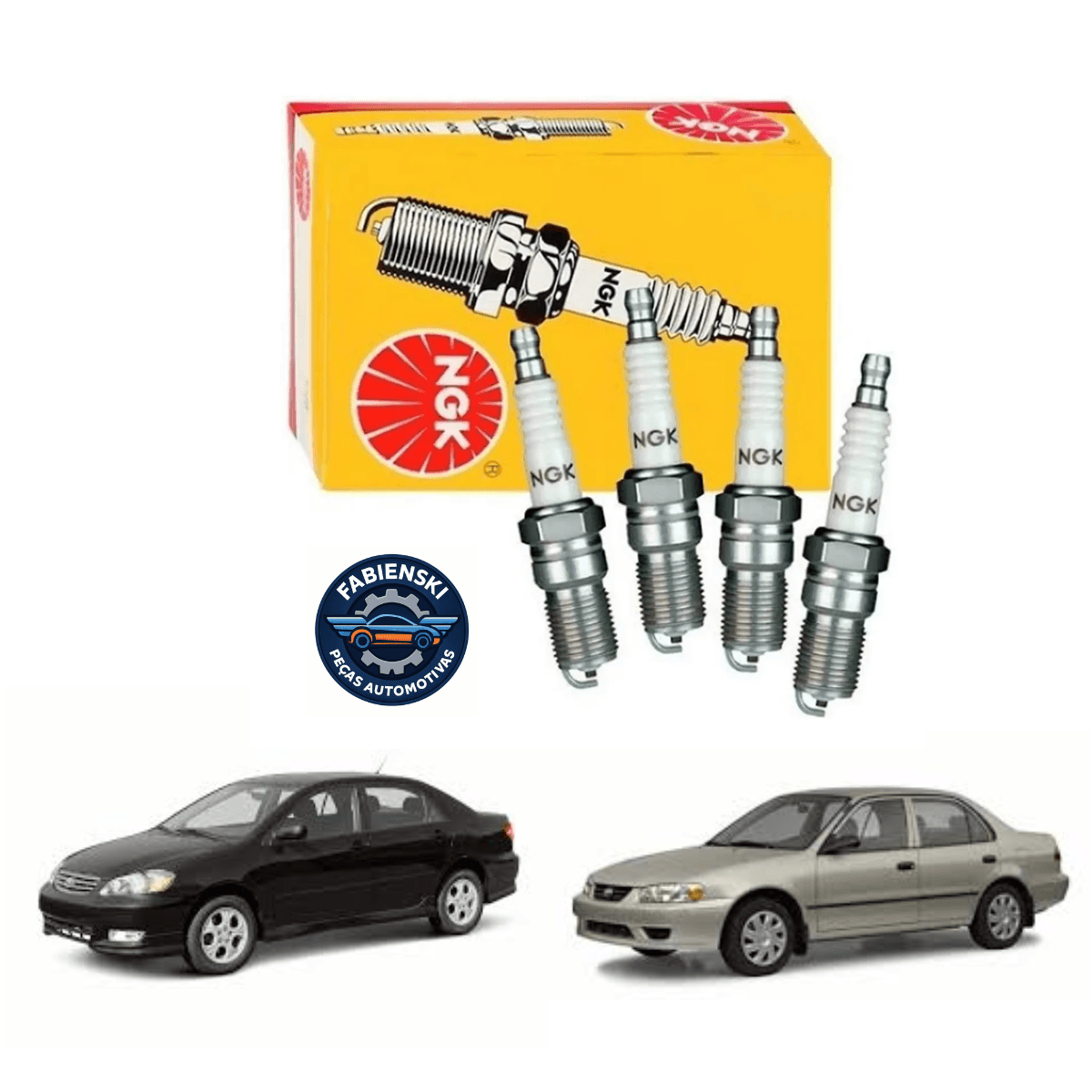 4UN Vela de Ignição Corolla 1.6 Corolla 1.8 - 1