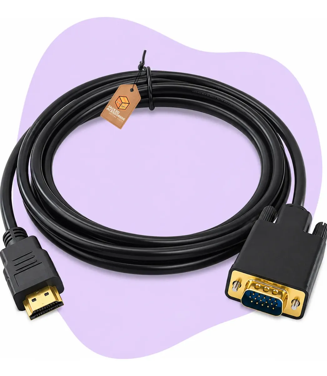 Cabo Conversor Hdmi Macho X Vga Macho 1.8 Metros - 1