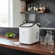 Máquina De Gelo 12kg Oasis Portátil Compacta Rápida Automatc - 1