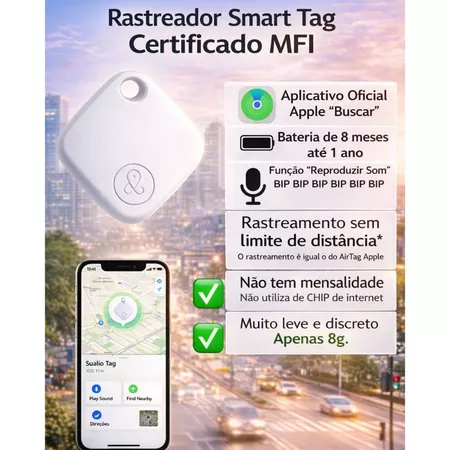 Localizador Smart Tag Rastreador Compatível Ios Air Tag Pr - 1