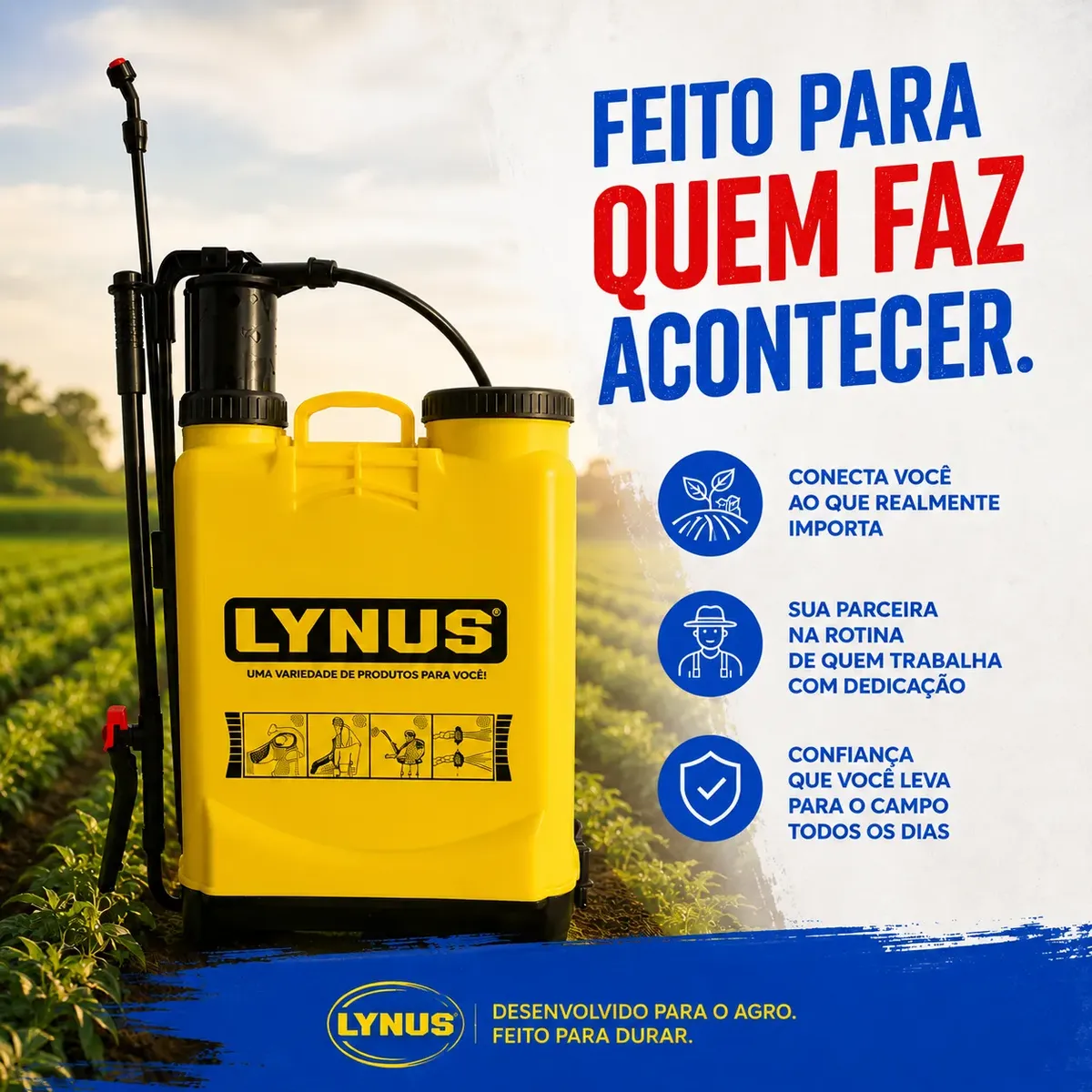 Pulverizador Costal Profissional 16l Pl-16 Lynus - 1