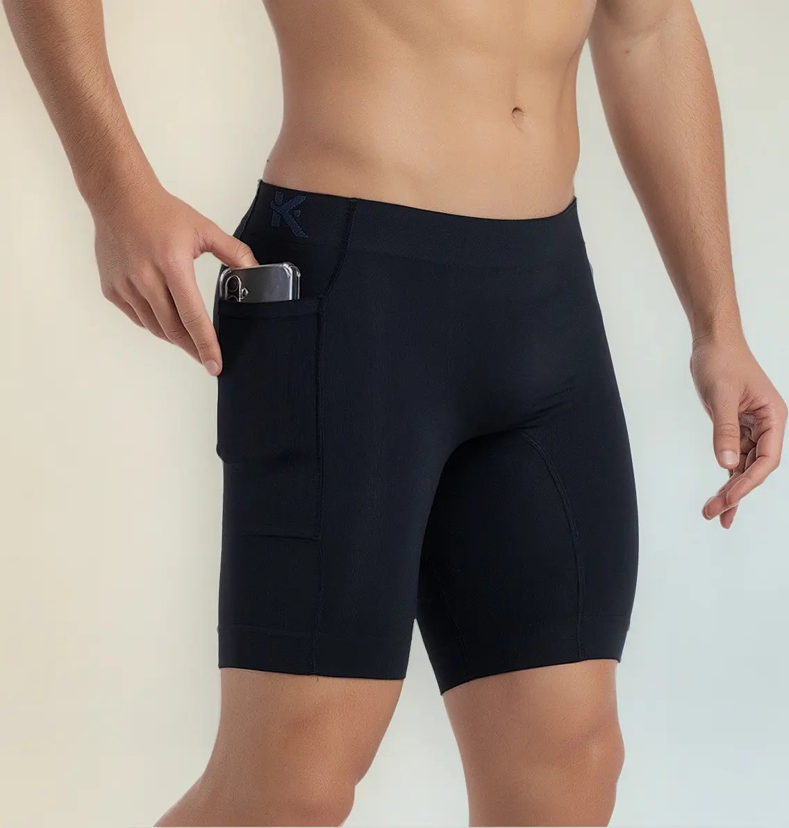 Bermuda Térmica Masculina Esportiva Corrida Com Bolso - 1