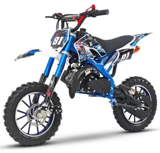 Mini moto cross 49cc infantil Mbx azul - 1