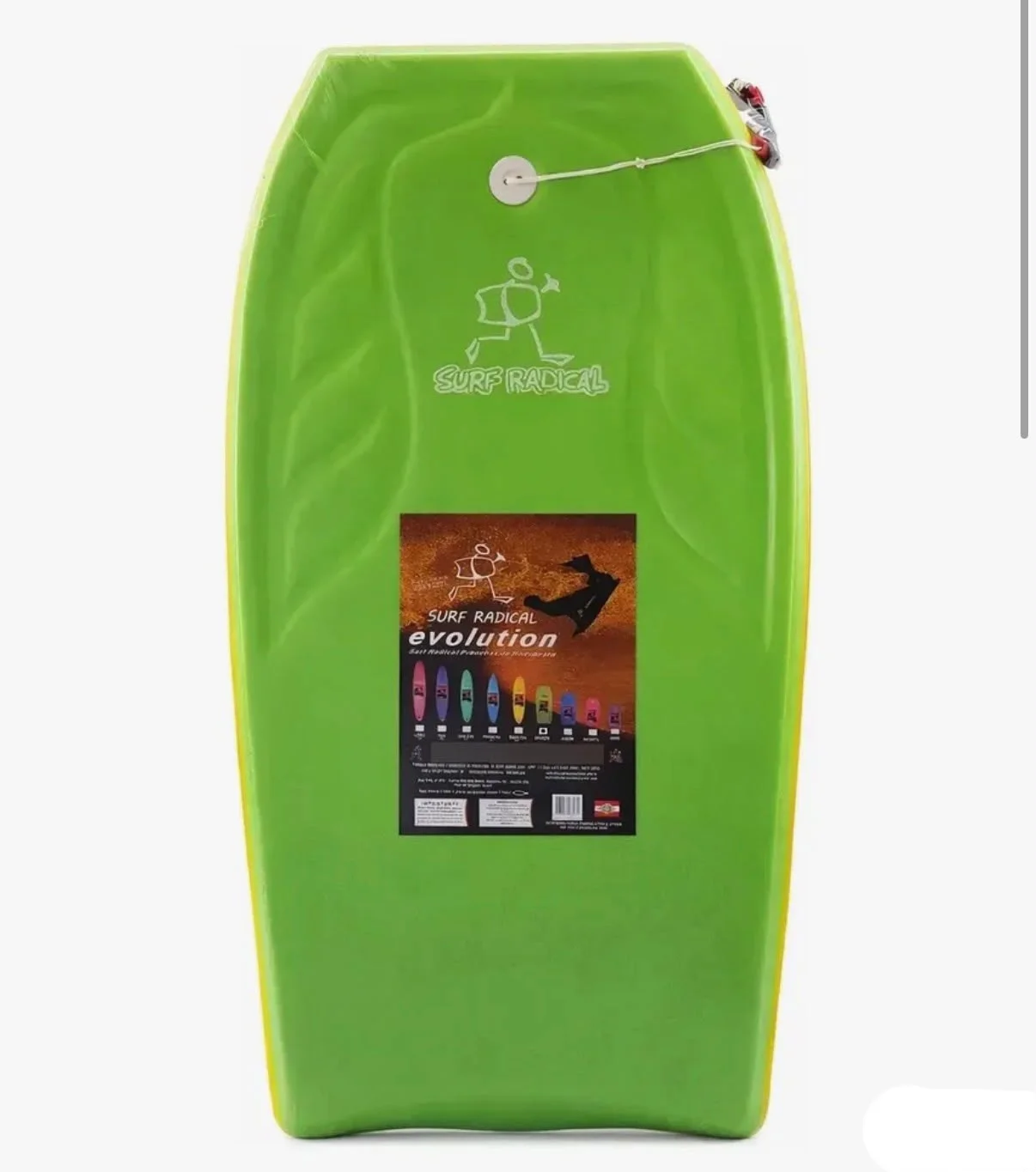 Prancha Bodyboard Grande Surf Radical 100x52x06 Praia Verão - 1