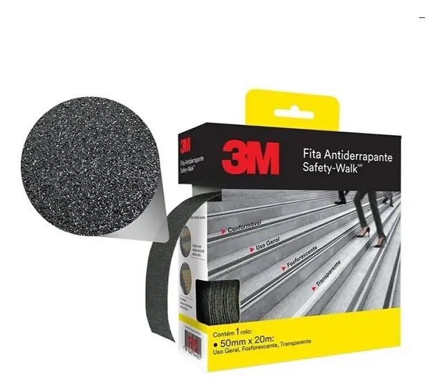 Fita Antiderrapante 3m Safety Walk 20m Rampa Pisos Escadas - 1
