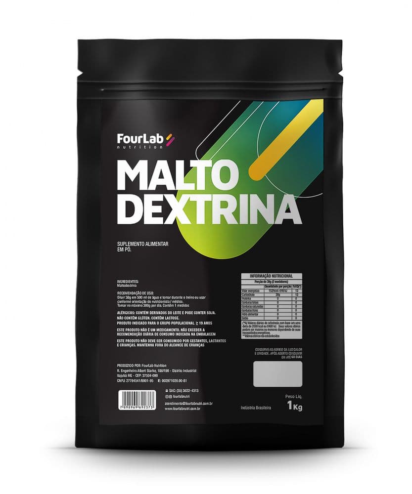 Maltodextrina FourLab 1kg Sem Sabor - 1