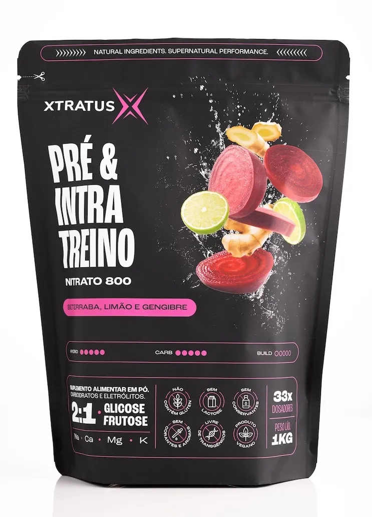 Suplemento de Carboidratos e Eletrolitos Pre e Intratreino com Beterraba Limao e Gengibre (1Kg) - 1