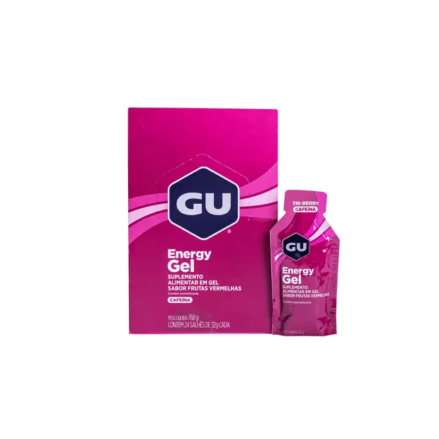 GU ENERGY GEL+ CAFEINA FRUTAS VERMELHAS - 1