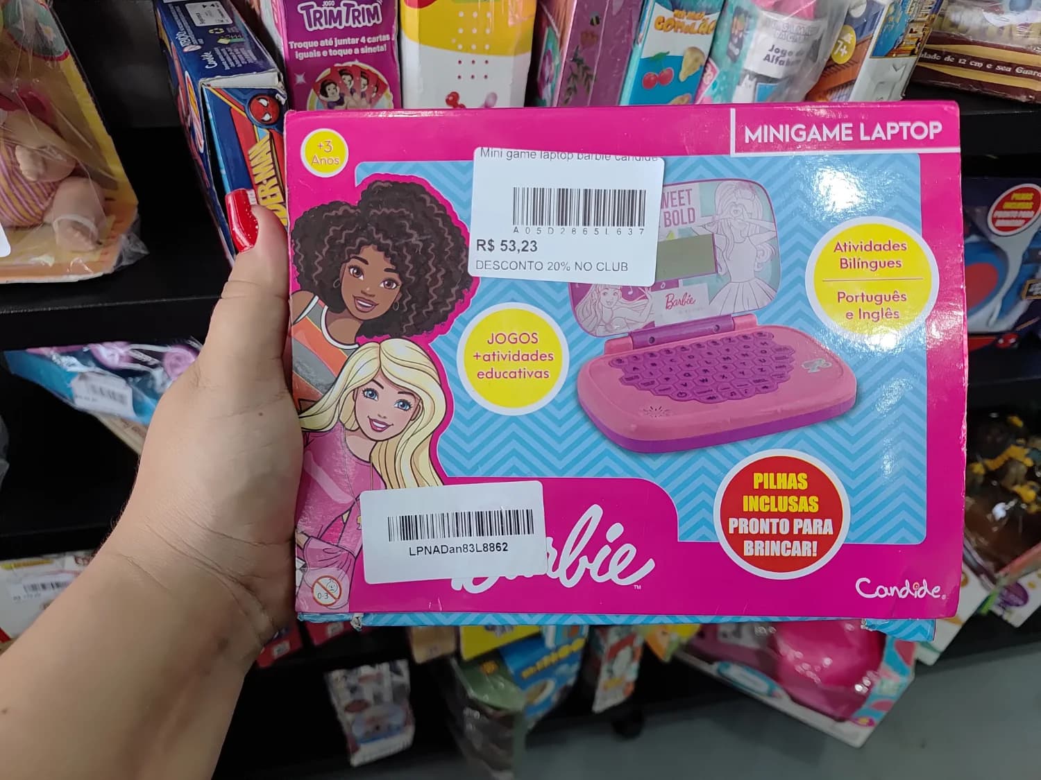 Mini game laptop barbie candide - 1