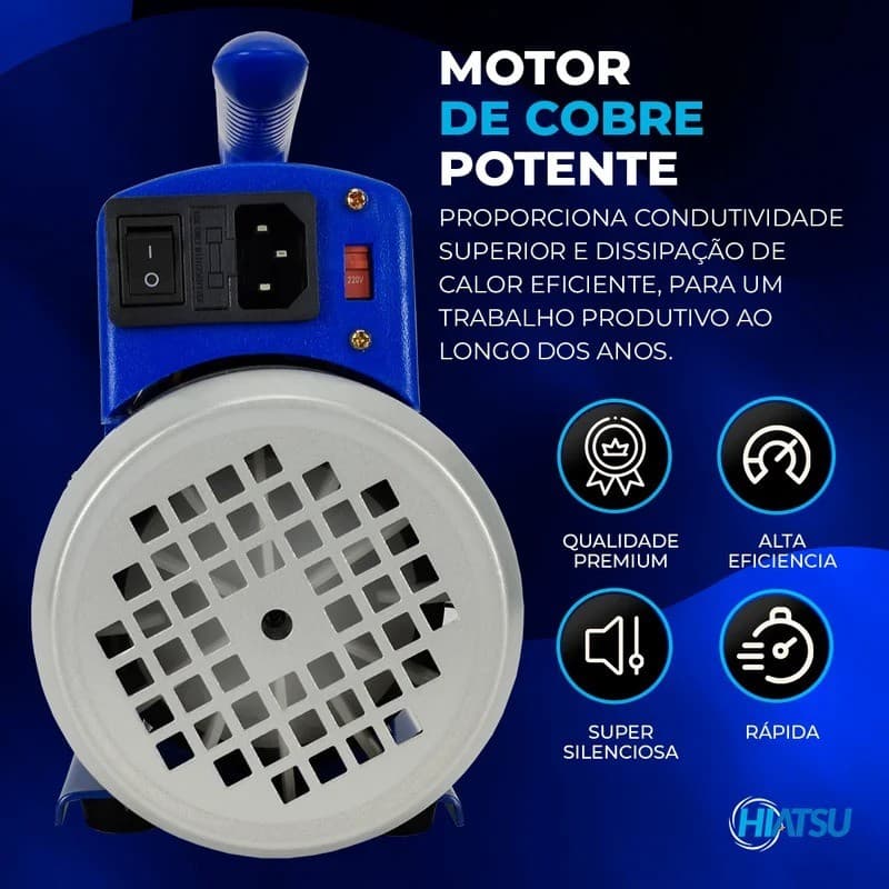 Bomba de Vácuo Gallant 3 CFM Bivolt - Compacta e Eficiente - 4
