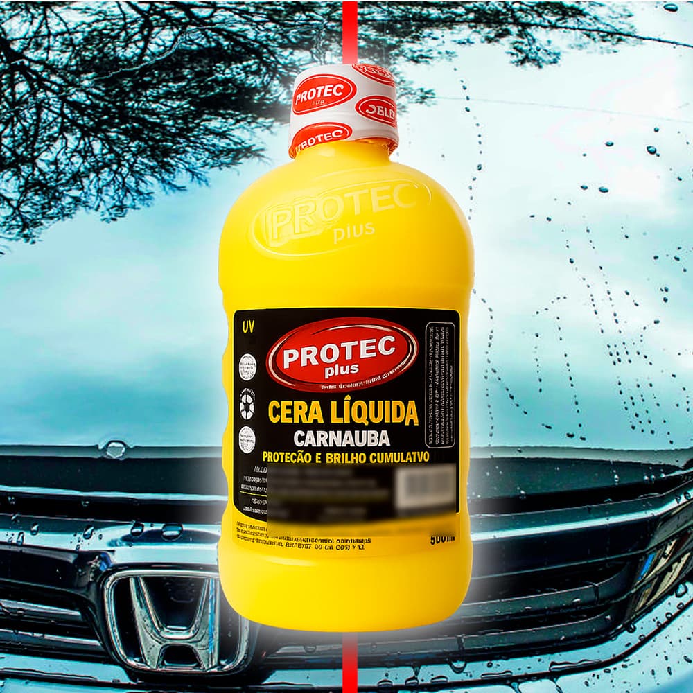 Kit Cera pós Lavagem Carnauba Liquida, Proteção contra Maresias - 500ml - 2