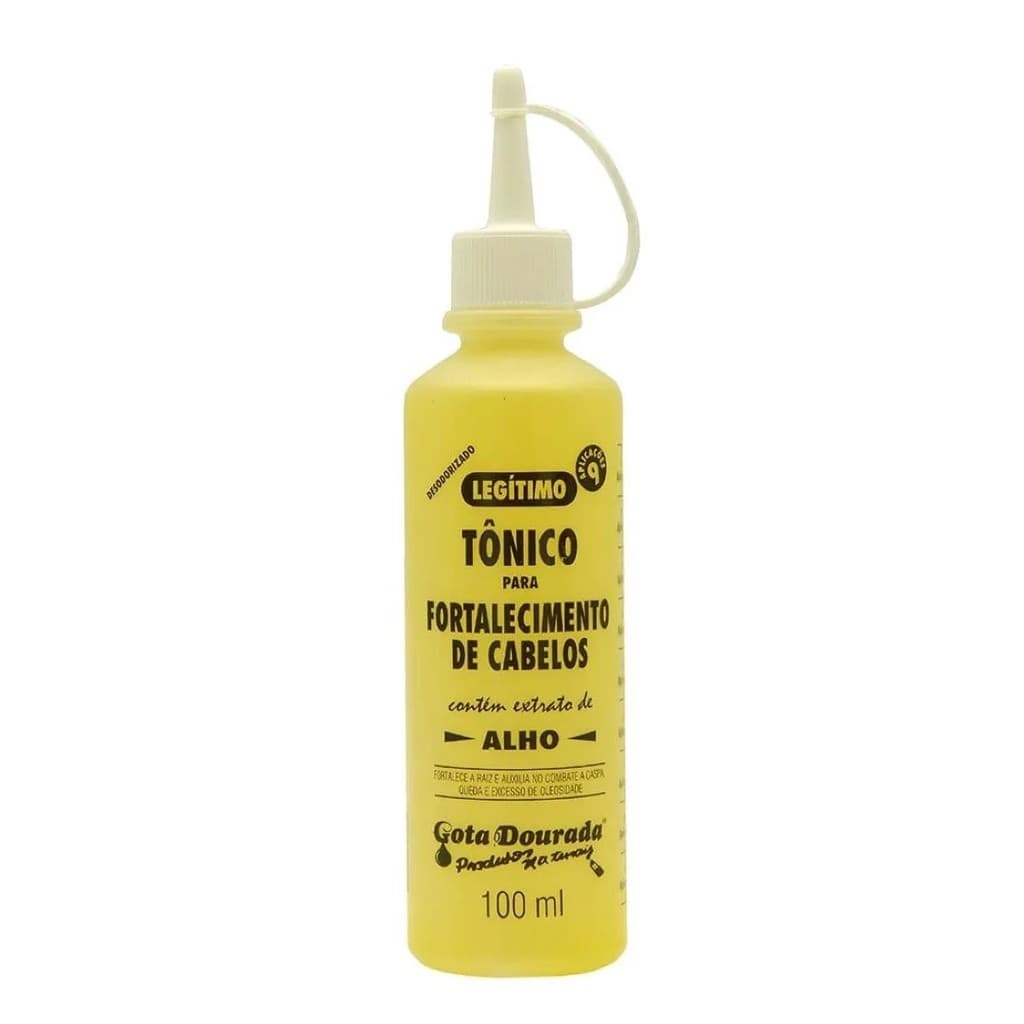 Tônico Capilar de Alho Gota dourada - Fortalecimento de Cabelos com Extrato de alho TAMANHO:100 ML - 1