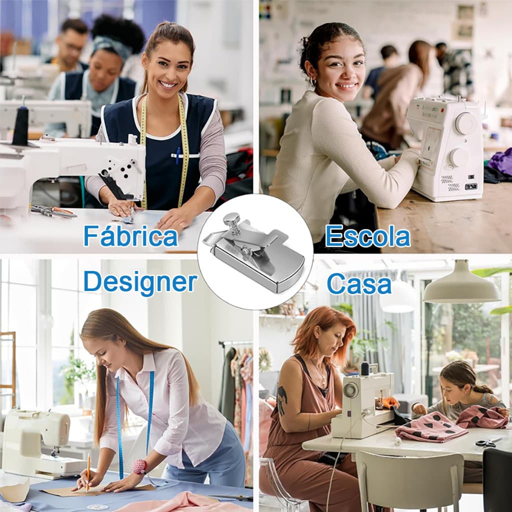 Aparelho Guia Bainha Barra Reta Magnetico Maquina Costura Grampo De Borda Forte Atração Magnética - 8