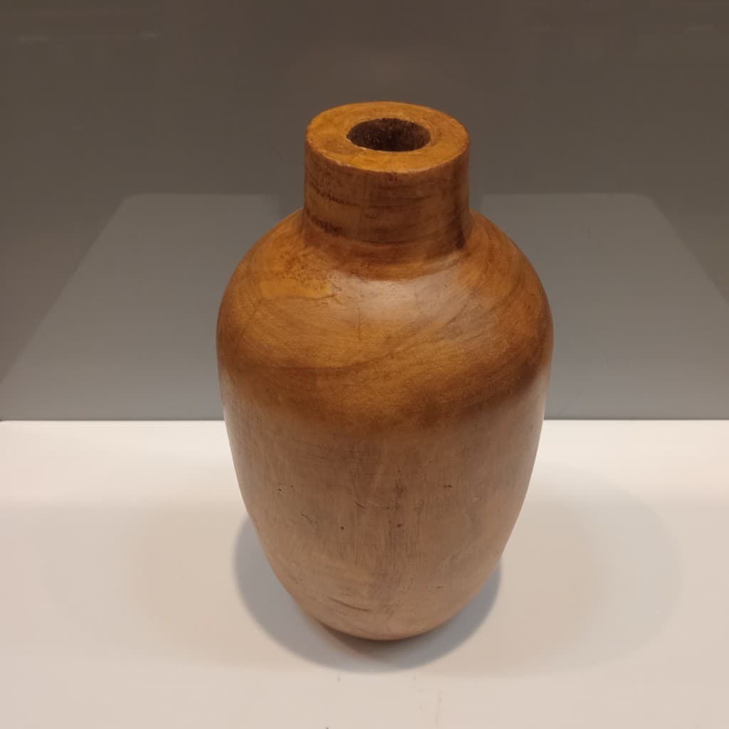 VASO DECORATIVO ENFEITE PLANTA MADEIRA 23x12x12cm NATURAL - 3