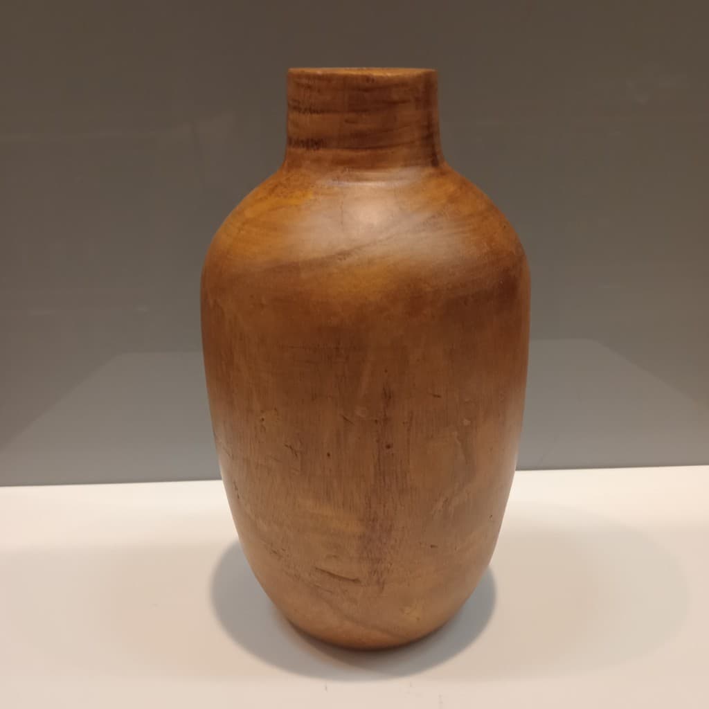 VASO DECORATIVO ENFEITE PLANTA MADEIRA 23x12x12cm NATURAL - 4
