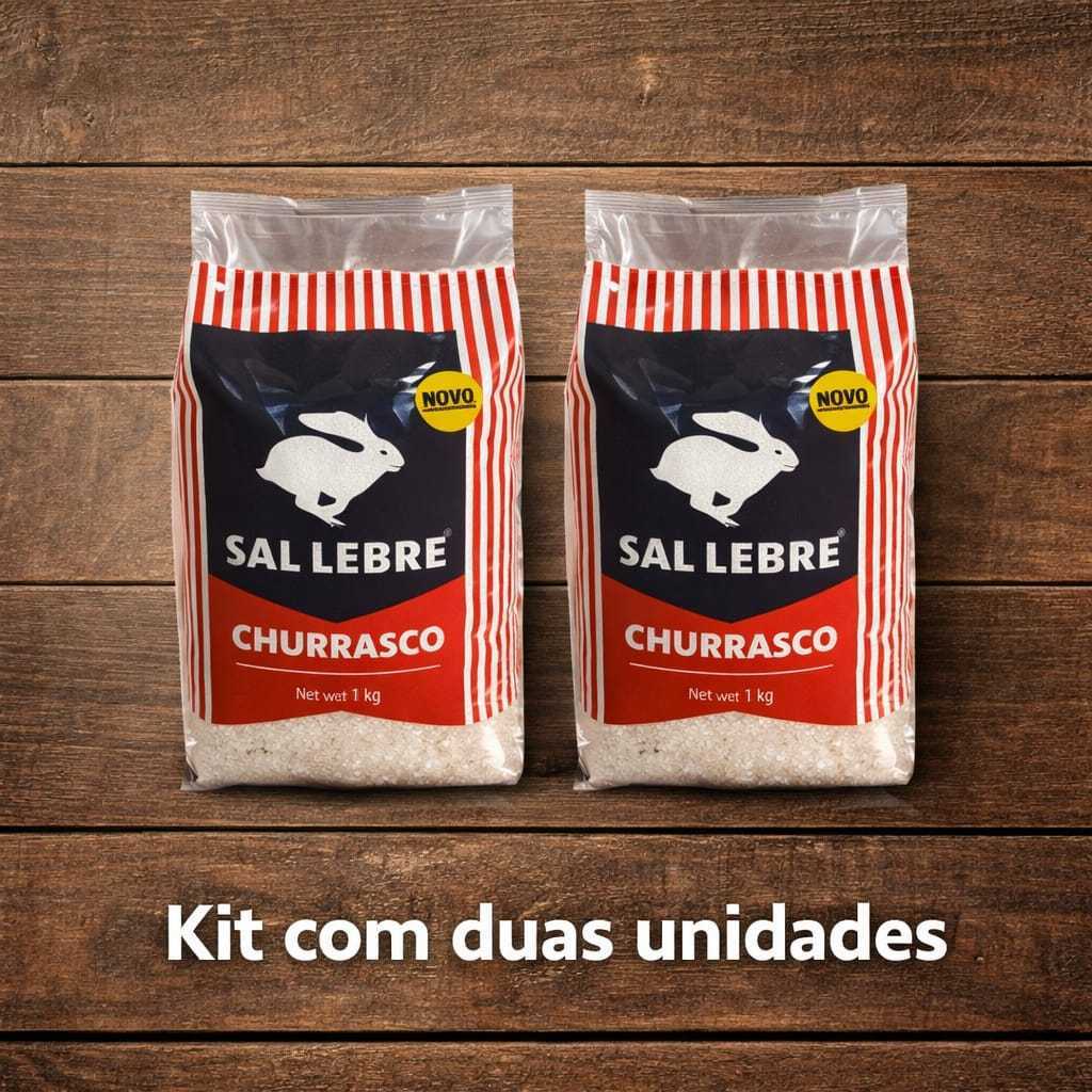 Kit 2 Sal Grosso para Churrasco Lebre 1kg cada Validade Longa - 4