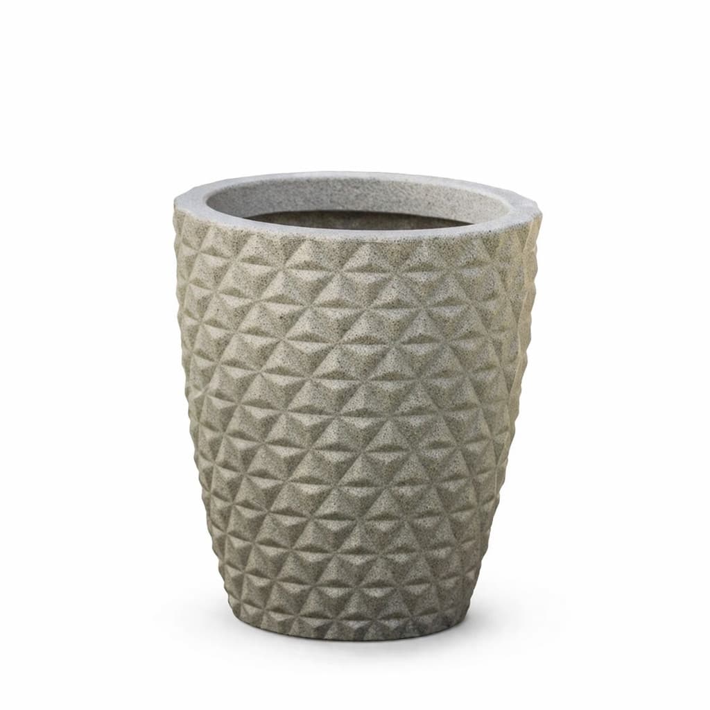 Vaso para plantas Decorativo 30x25 Berlian Gold em Polietileno COR:CHUMBO - 1
