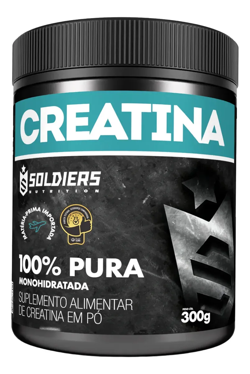Creatina 300g Suplemento Monohidratada em pó 100% Pura - Soldiers Nutrition - 1