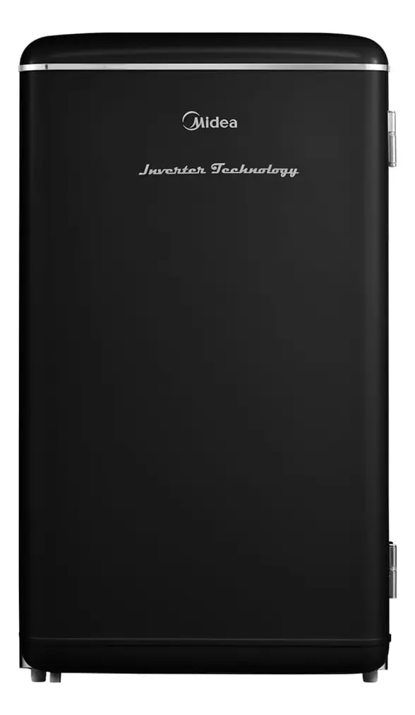Frigobar Retrô 93 litros Preto Inverter Bivolt Midea - 1