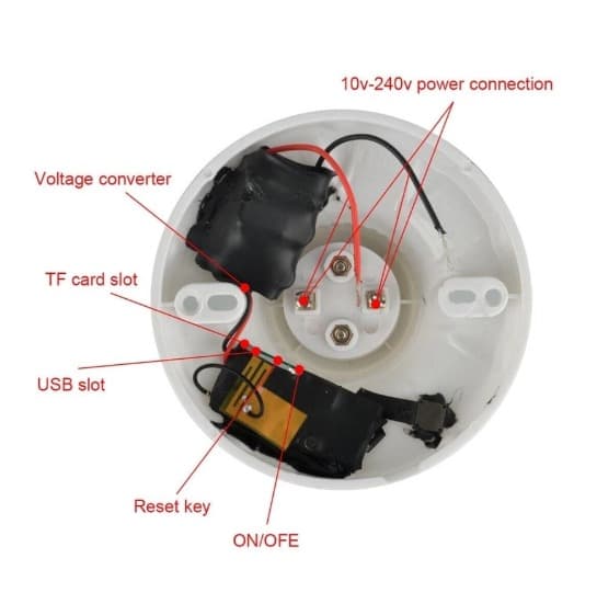 2k Mini Câmera Espião Diy Escondido App Hd Gravação Usb - 5