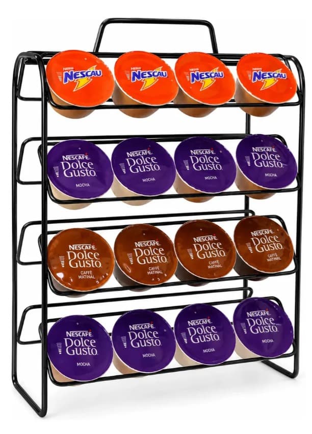 Suporte Porta 32 Capsulas Dolce Gusto Preto - 1
