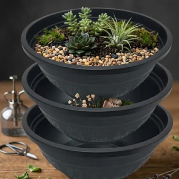 Vaso Tipo Cuia 6l Plástico Reforçado Jardim E Horta - 4