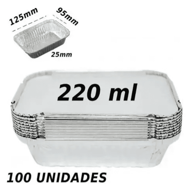 100un Marmita Alumínio P/ Bolo Empada Lembrancinha M90 220ml - 4