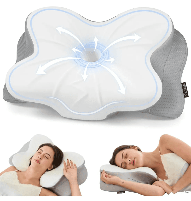 Travesseiro Cervical Ortopédico Nasa Viscoelástica D50 Ergonômico Coluna Relax Alívia - 1