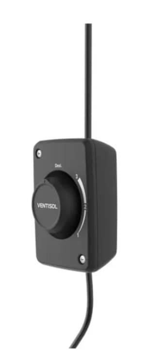 Ventilador Parede 50cm 6Pás Monta Fácil Preto Ventisol - 127V - 2
