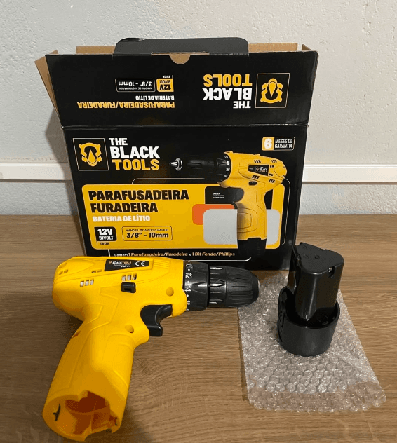 Parafusadeira e Furadeira a Bateria The Black Tools TB12A 12V 3/8" (10mm) com Bateria de Lítio LED e Velocidade Variável - 2