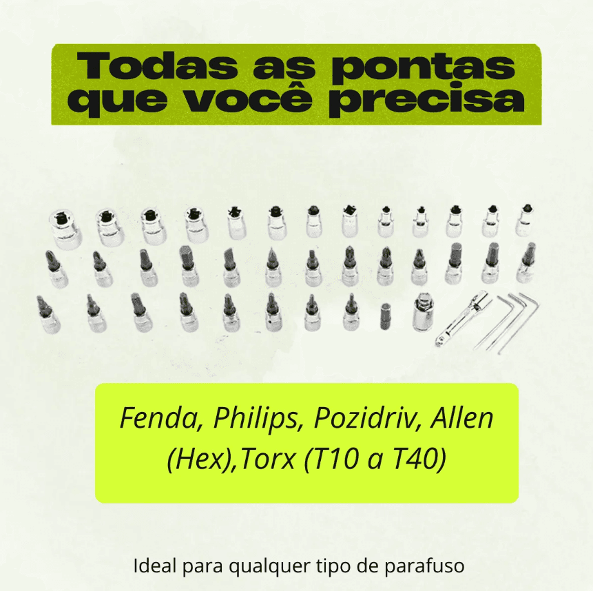 Kit Chaves Jogo Catraca Reversível Soquetes 46 Peças+maleta Vermelho - 4