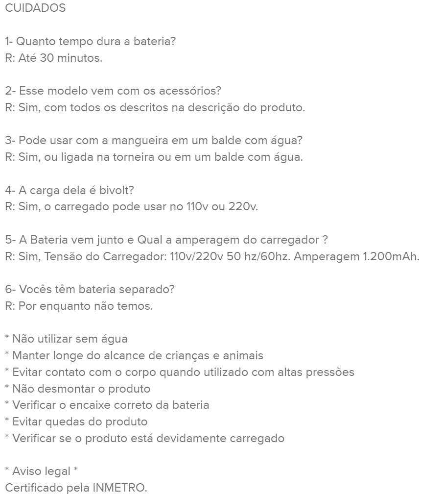 Lavadora Lava Jato Portatil Pressao 2 Baterias + Maleta - 13