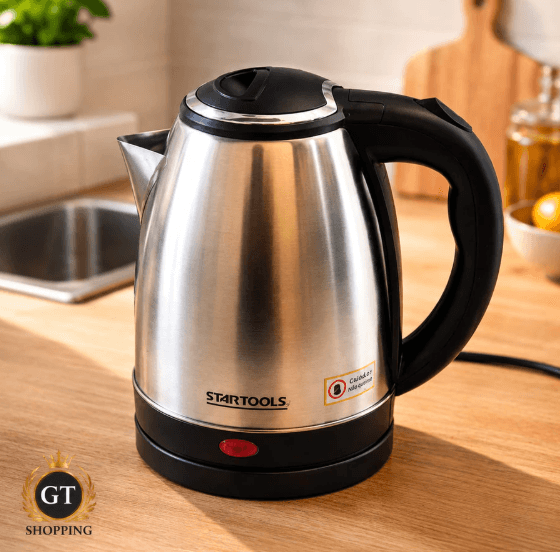 Chaleira Elétrica 2L Startools - Aquecimento Rápido, Base Giratória e Segurança Automática - 1