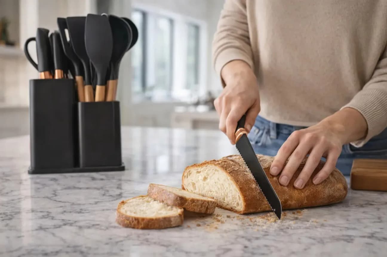 Conjunto 19 Peças Utensílios Cozinha Silicone Apoapp Preto - 6